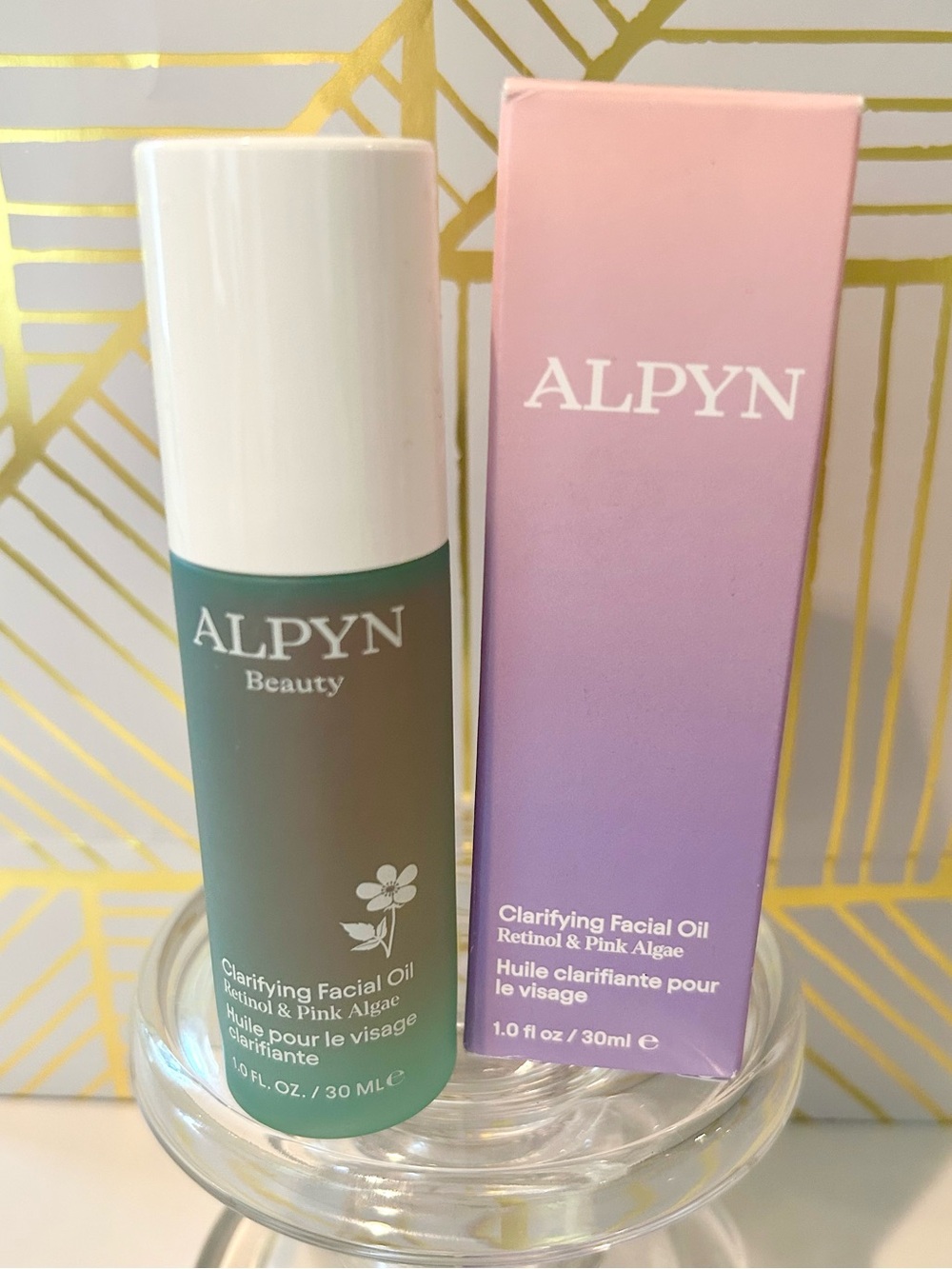 ✨ Alpyn Beauty Clarifying Facial Oil with Retinol + Pink Algae | Full Size | NIB